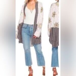 Free People Forget Me Not Kimono-Ivory.